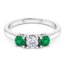 Natural Diamond Ring 0.60ct - White Gold 14K