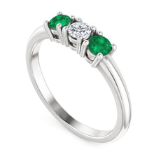 Natural Diamond Ring 0.60ct - White Gold 14K