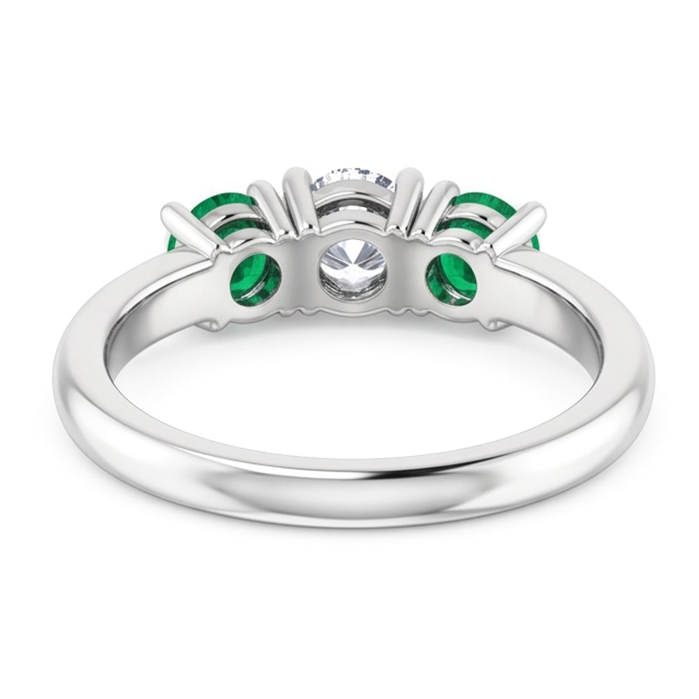 Natural Diamond Ring 0.60ct - White Gold 14K