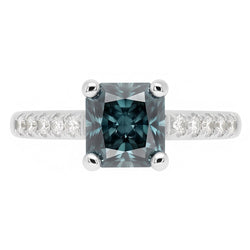 Natural Diamond Ring 0.75ct - White Gold 14K