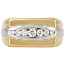 Natural Diamond Ring 0.80ct - Two Tone 14K Gold