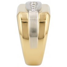 Natural Diamond Ring 0.80ct - Two Tone 14K Gold