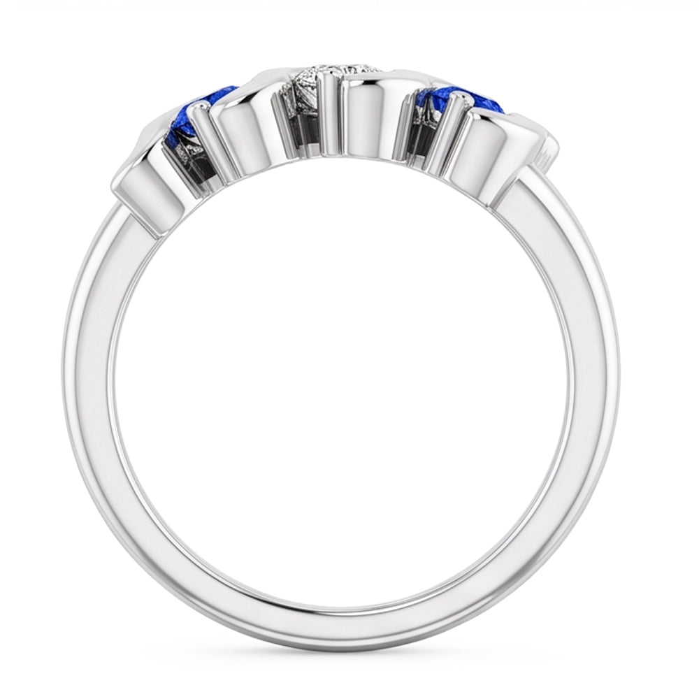Natural Diamond Ring 0.90ct - White Gold 14K