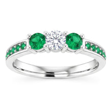 Natural Diamond Ring 1.07ct - White Gold 14K