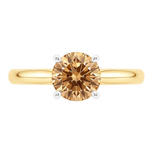 Natural Diamond Ring 1.25ct - Two Tone 14K Gold