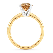 Natural Diamond Ring 1.25ct - Two Tone 14K Gold