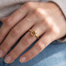 Natural Diamond Ring 1.25ct - Two Tone 14K Gold