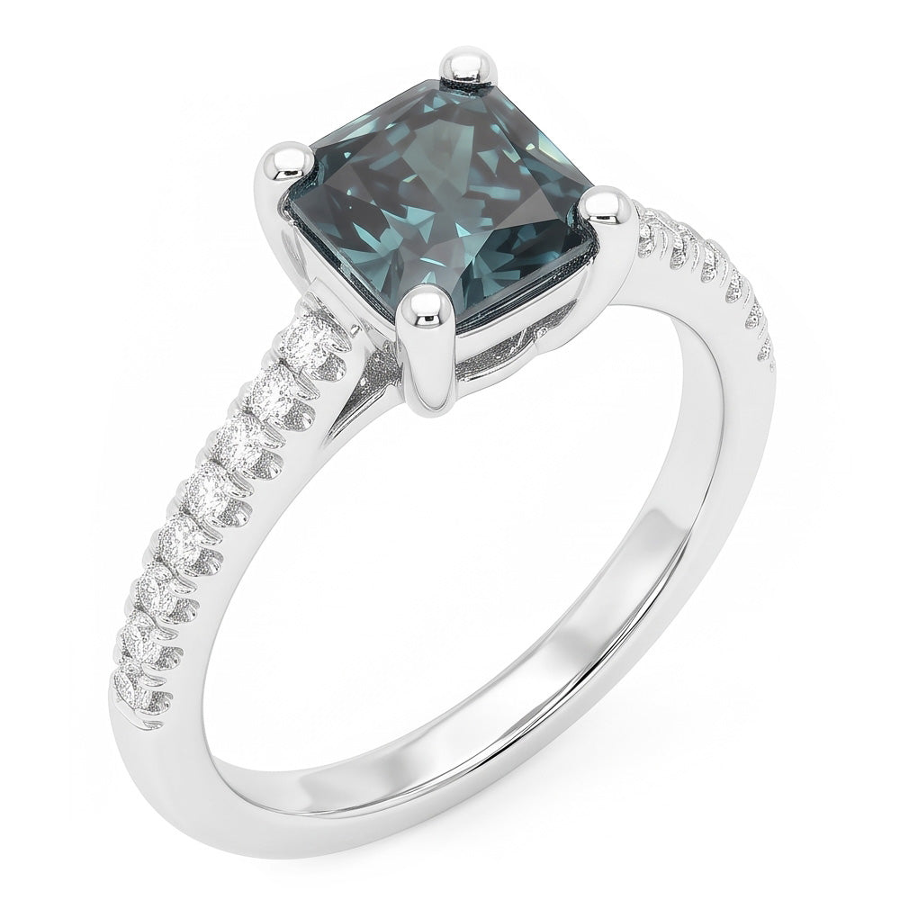 Natural Diamond Ring 1.25ct - White Gold 14K