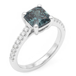 Natural Diamond Ring 1.25ct - White Gold 14K