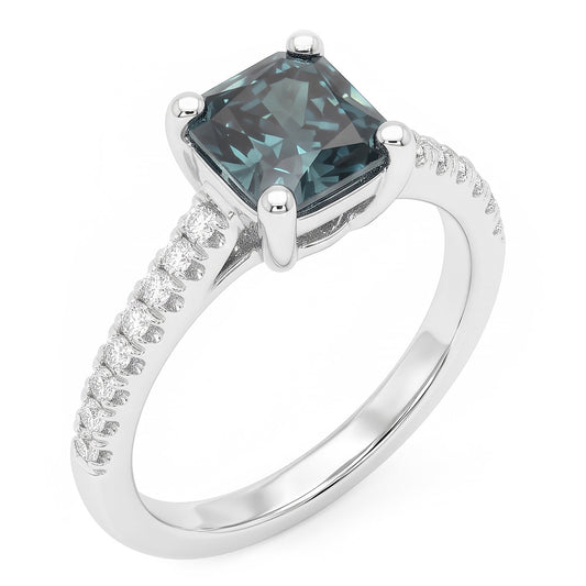 Natural Diamond Ring 1.25ct - White Gold 14K