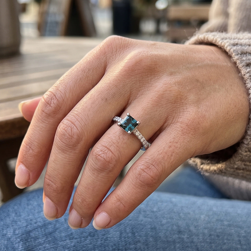 Natural Diamond Ring 1.25ct - White Gold 14K