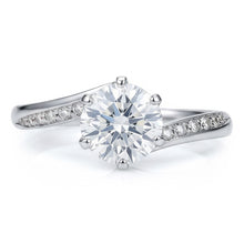 Natural Diamond Ring 1.36ct - White Gold 14K