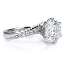 Natural Diamond Ring 1.36ct - White Gold 14K