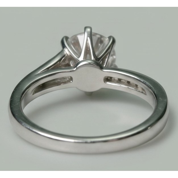 Natural Diamond Ring 1.36ct - White Gold 14K
