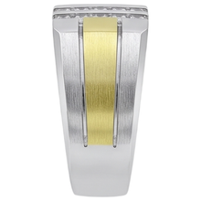 Natural Diamond Ring 1.50ct - Two Tone 14K Gold