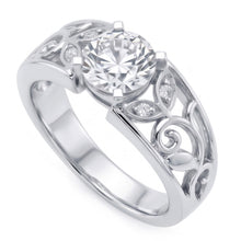 Natural Diamond Ring 1.50ct - White Gold 14K