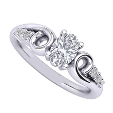 Natural Diamond Ring 1.50ct - White Gold 14K