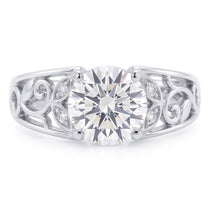 Natural Diamond Ring 1.50ct - White Gold 14K