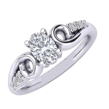 Natural Diamond Ring 1.50ct - White Gold 14K