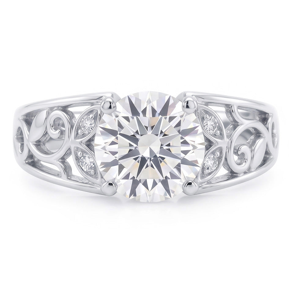 Natural Diamond Ring 1.50ct - White Gold 14K