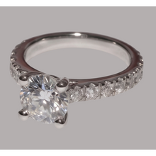 Natural Diamond Ring 1.50ct - White Gold 14K