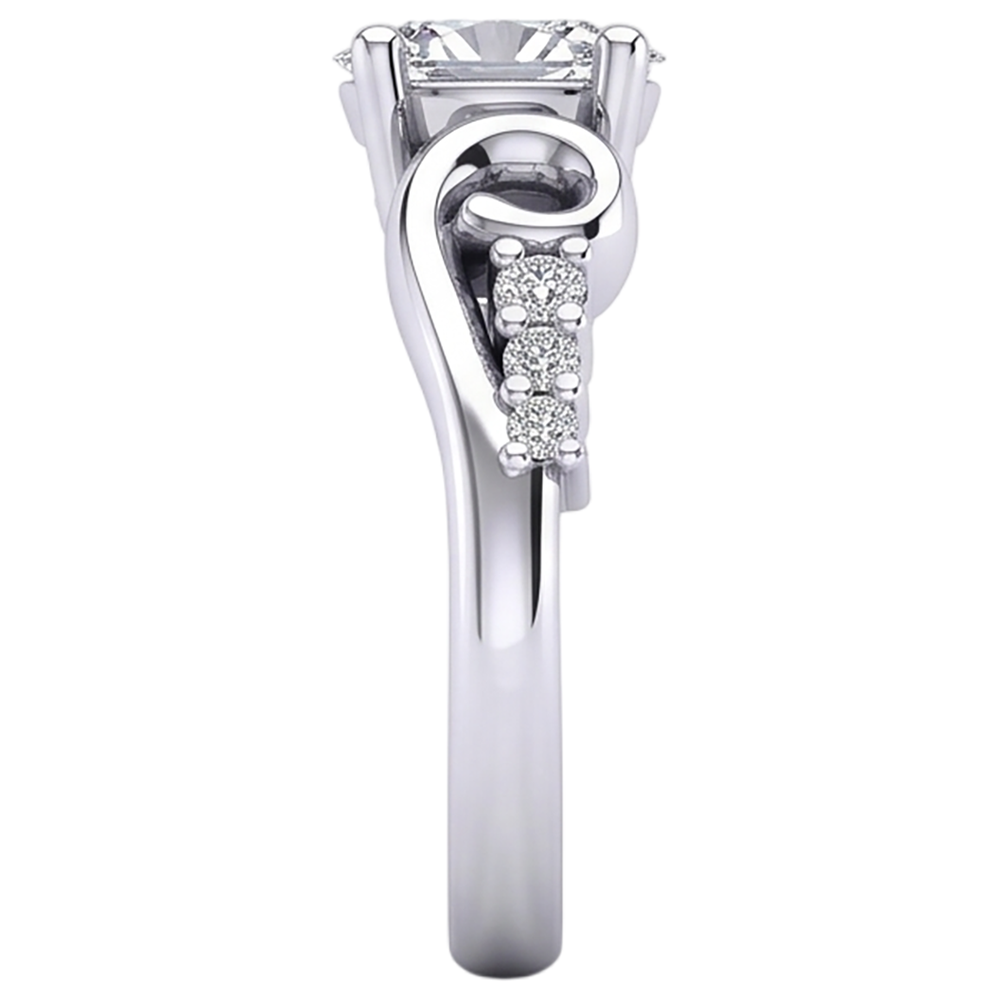 Natural Diamond Ring 1.50ct - White Gold 14K