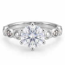 Natural Diamond Ring 1.57ct - White Gold 14K