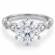 Natural Diamond Ring 1.57ct - White Gold 14K