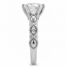 Natural Diamond Ring 1.57ct - White Gold 14K