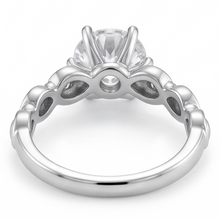 Natural Diamond Ring 1.57ct - White Gold 14K