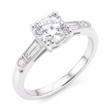 Natural Diamond Ring 1.60ct - White Gold 14K