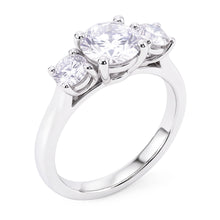 Natural Diamond Ring 1.60ct - White Gold 14K