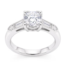 Natural Diamond Ring 1.60ct - White Gold 14K