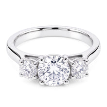 Natural Diamond Ring 1.60ct - White Gold 14K