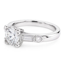 Natural Diamond Ring 1.60ct - White Gold 14K