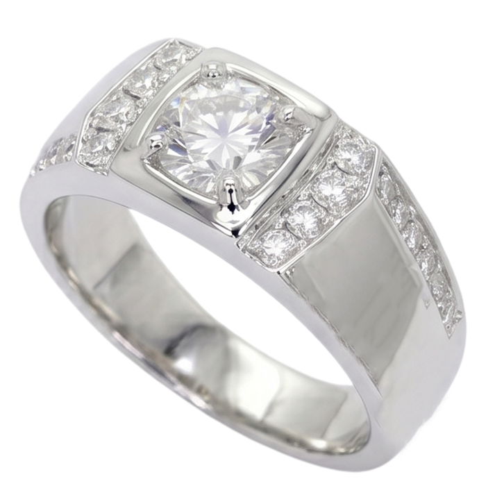 Natural Diamond Ring 1.75ct - White Gold 14K