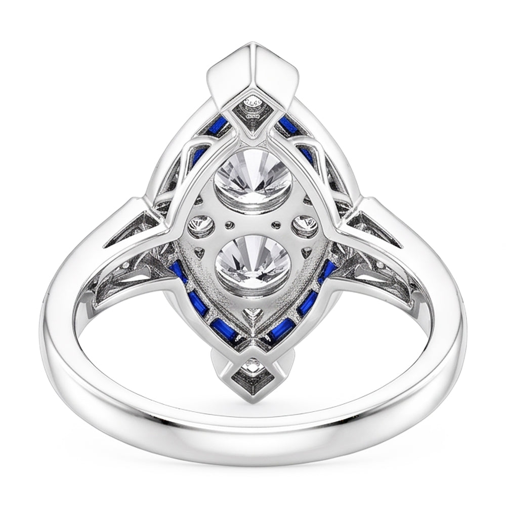 Natural Diamond Ring 1.75ct - White Gold 14K