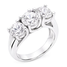 Natural Diamond Ring 2.10ct - White Gold 14K