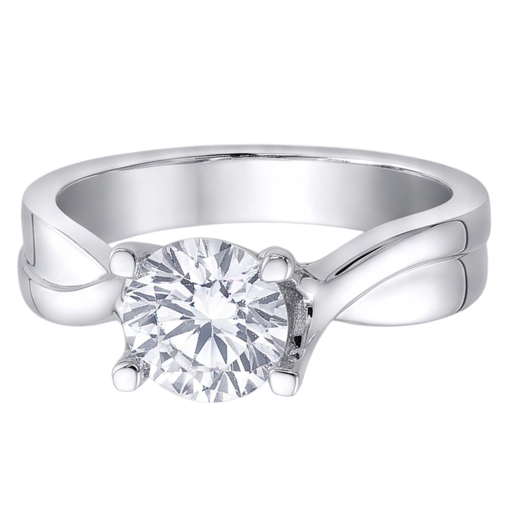 Natural Diamond Ring 2.25ct - White Gold 14K