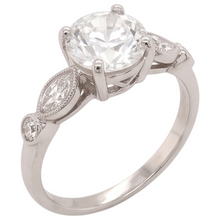Natural Diamond Ring 2.25ct - White Gold 14K