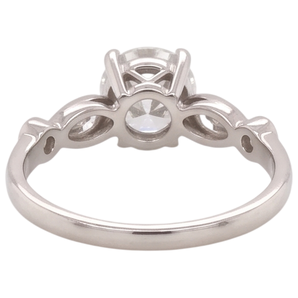 Natural Diamond Ring 2.25ct - White Gold 14K