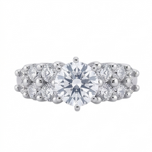 Natural Diamond Ring 2.50ct - White Gold 14K
