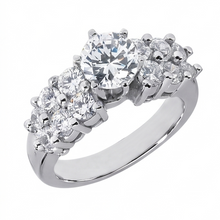 Natural Diamond Ring 2.50ct - White Gold 14K