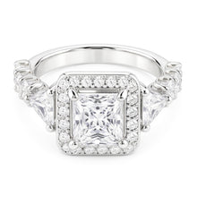 Natural Diamond Ring 2.50ct - White Gold 14K
