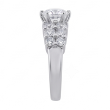 Natural Diamond Ring 2.50ct - White Gold 14K