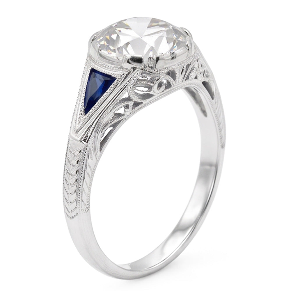 Natural Diamond Ring 2.50ct - White Gold 14K