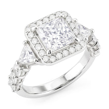 Natural Diamond Ring 2.50ct - White Gold 14K