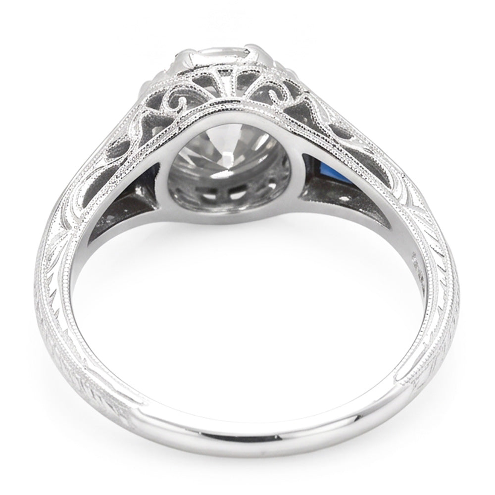 Natural Diamond Ring 2.50ct - White Gold 14K