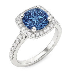 Natural Diamond Ring 2.51ct - White Gold 14K
