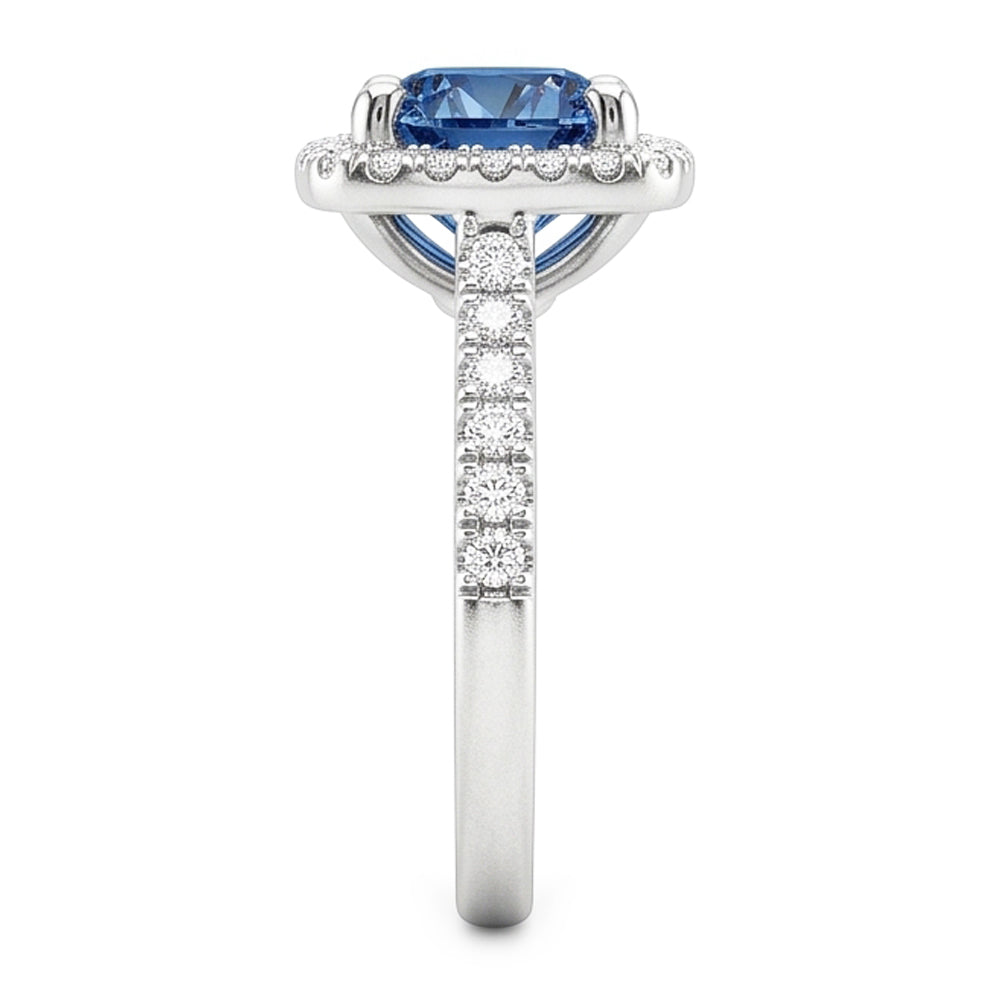 Natural Diamond Ring 2.51ct - White Gold 14K